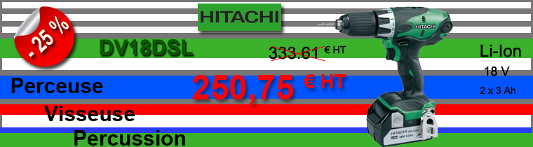 Hitachi perceuse visseuse pro DV18DSL